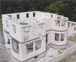 Коттеджи из газобетона