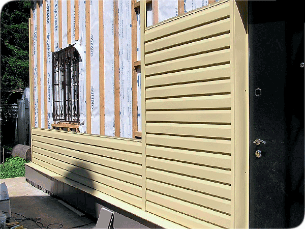 Оформление фасада дома вагонкой