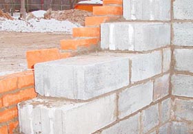 Укладка газобетона