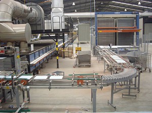 Производство керамогранита на заводе