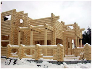 Строим зимний домик 